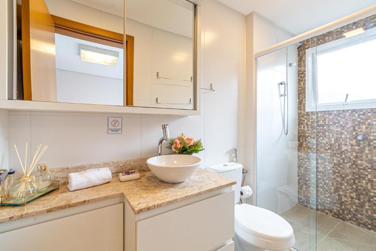 Ferienwohnung Rosa Apartamento Luxo No Centro Gramado Exterior foto