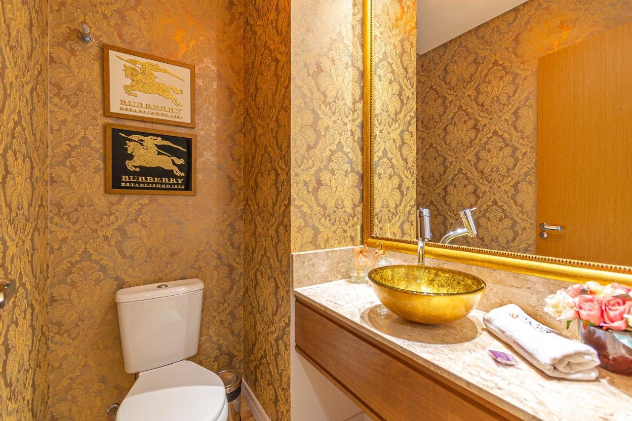 Ferienwohnung Rosa Apartamento Luxo No Centro Gramado Exterior foto